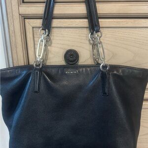 Coach Elegant Black Leather Tote